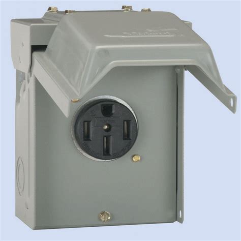 what size metal box for a 50 amp plug|50 amp plug and outlet.